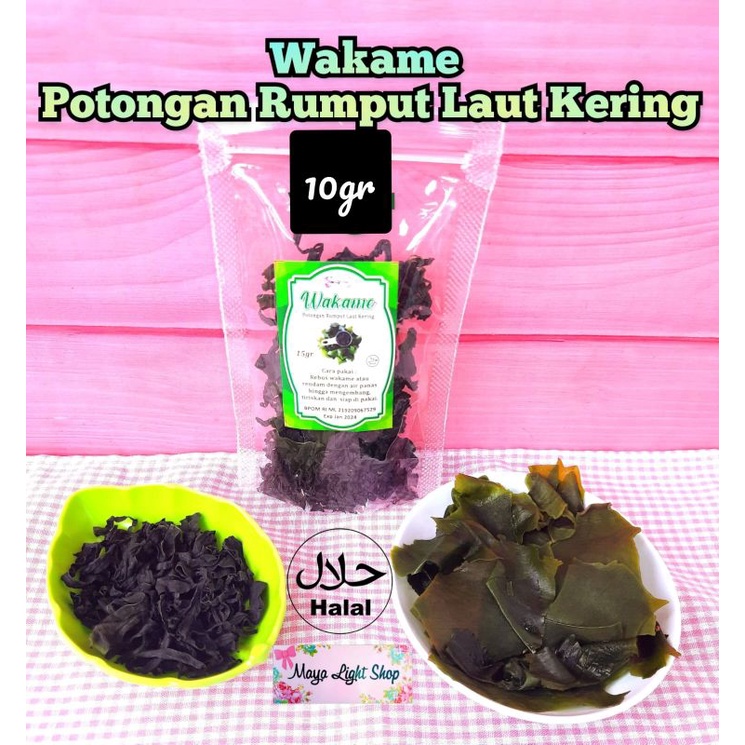 Wakame seaweed 5gr 10gr dried Korean Soup dried seaweed halal nori