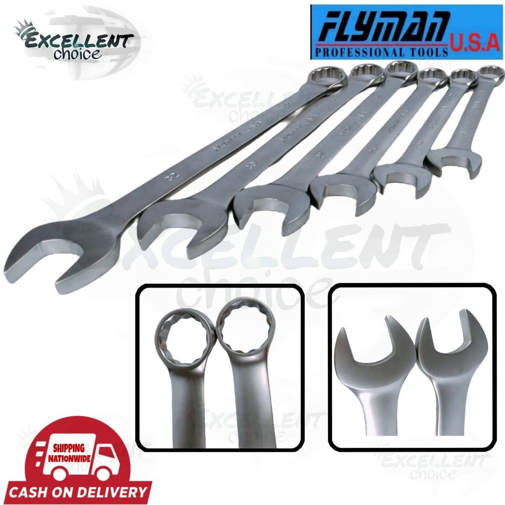 Flyman USA 16 Pcs. Combination Wrench Set ( 832mm ) Shopee Philippines
