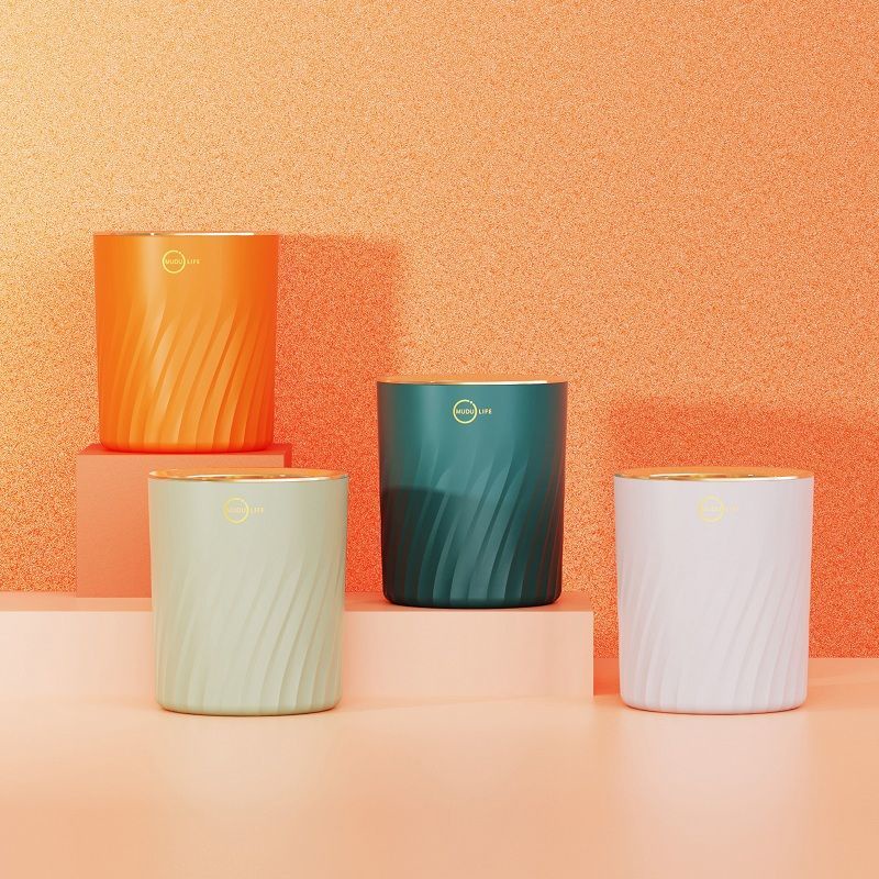 Desktop Trash Bin with Pressure Ring Bedroom Bedside Storage Bucket