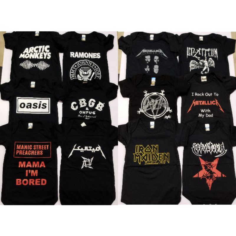 Popgear Ramones Baby Strampler Pink - Offiziell Lizenziert