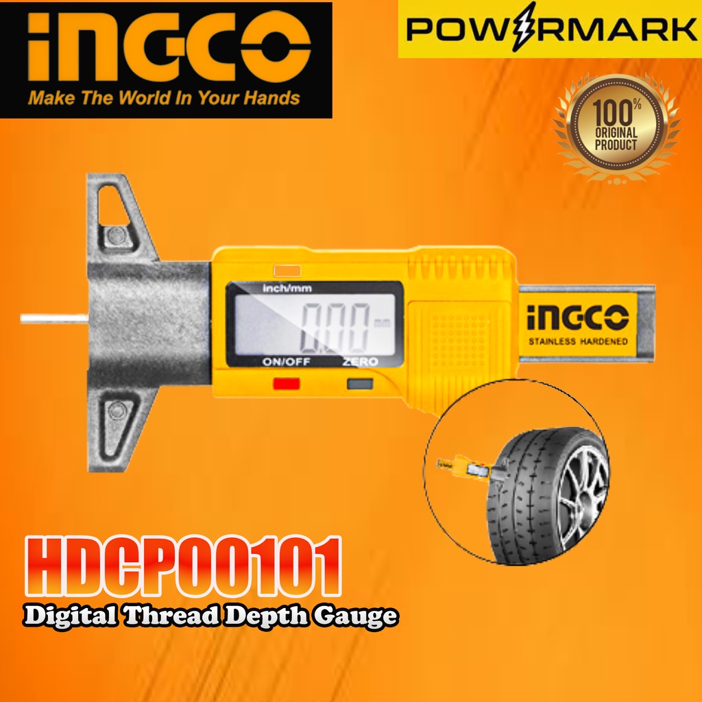 INGCO HDCP00101 Digital Thread Depth Gauge [POWERMARK | IHT] | Shopee ...