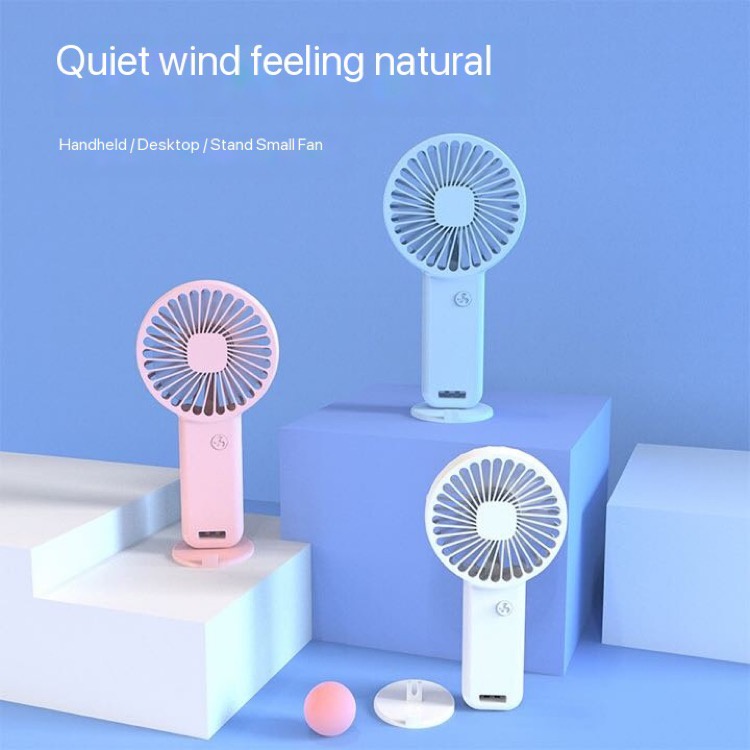 F8 Handheld Fan Turbo Cute Portable Fan USB Rechargeable Desktop Stand