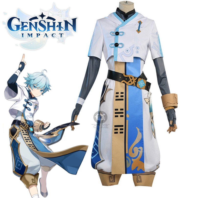 Game Genshin Impact Cosplay Chongyun Cosplay Costume Game Genshin ...