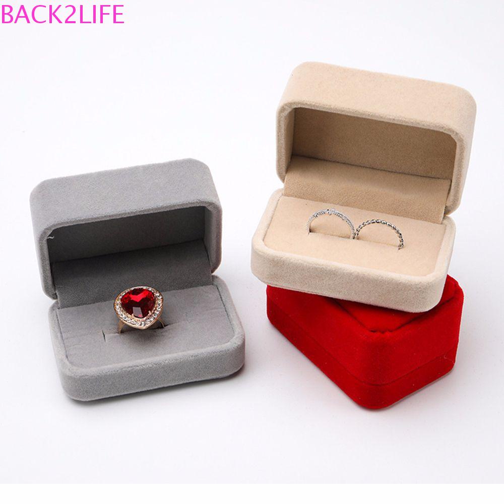 BACK2LIFE Jewelry Box Portable High Quality Earring Storage Ring Holder