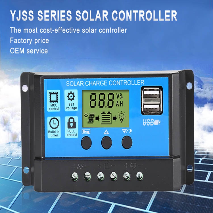Solar Panel System Lithium Battery 10A 20A 30A 24V PWM Solar Charger ...