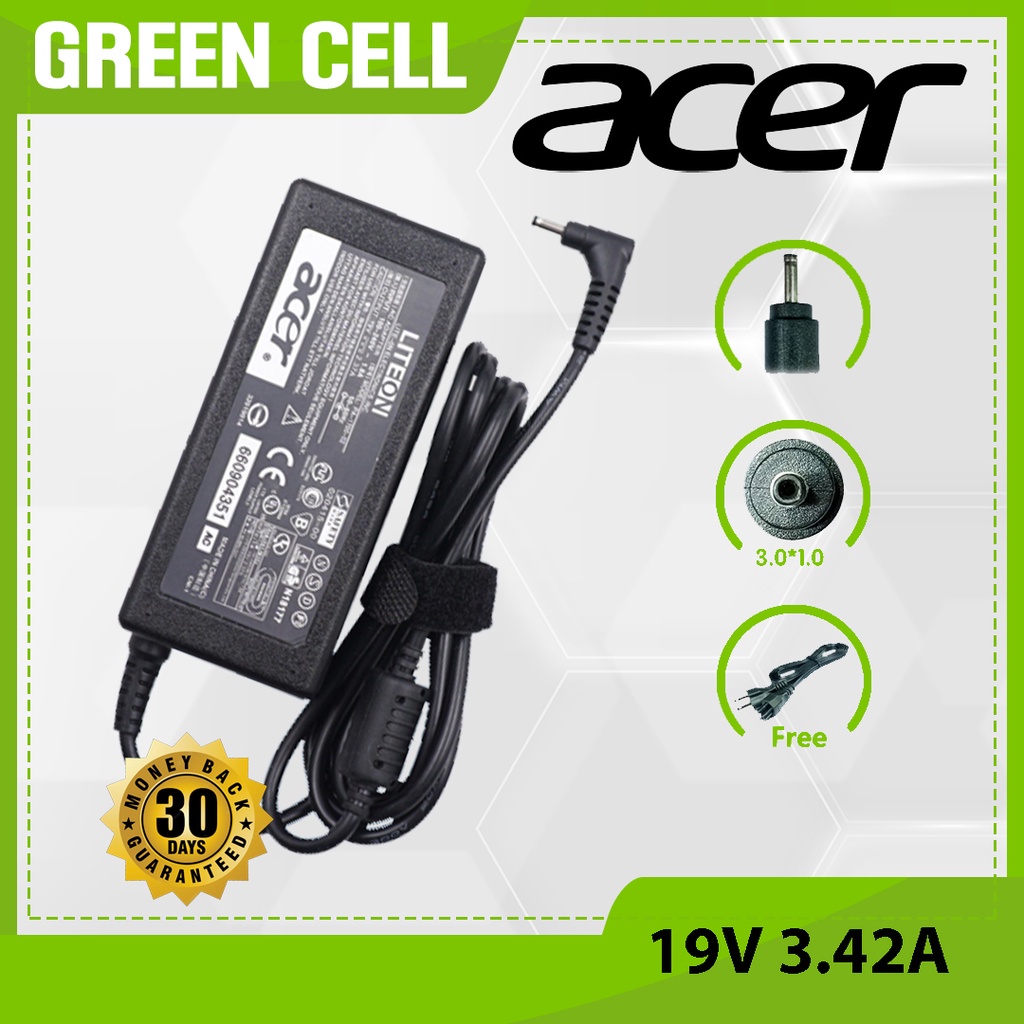 Acer Aspire Laptop Charger 19V 3.42A for Travelmate P236M P238M X313
