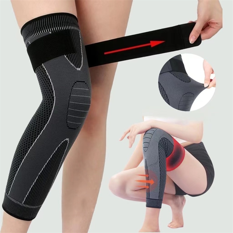 1pc knee pad sportsElastic Nylon long knee pads knee pads volleyball ...