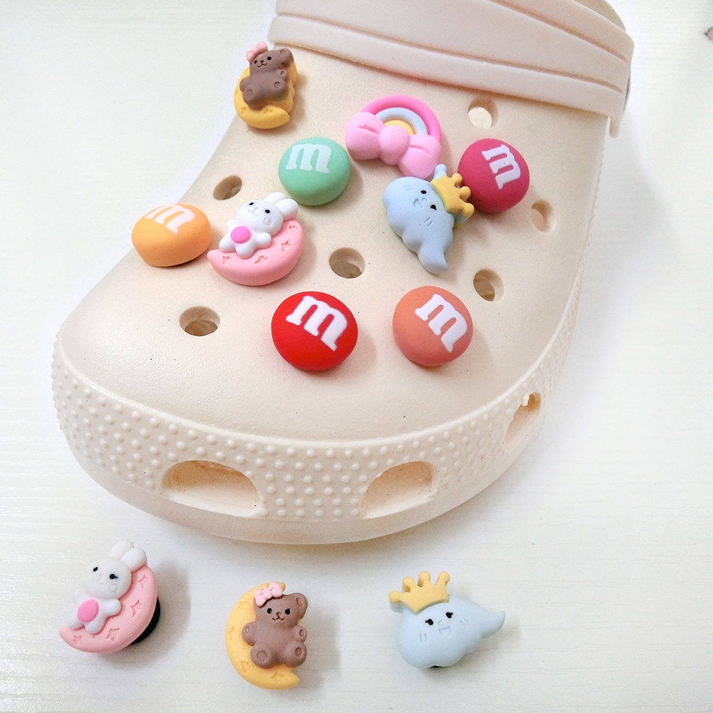 【Cute Deco】Cute Cartoon Cloud (12 Types) M Bean/Cloud/Moon Rabbit Charm ...