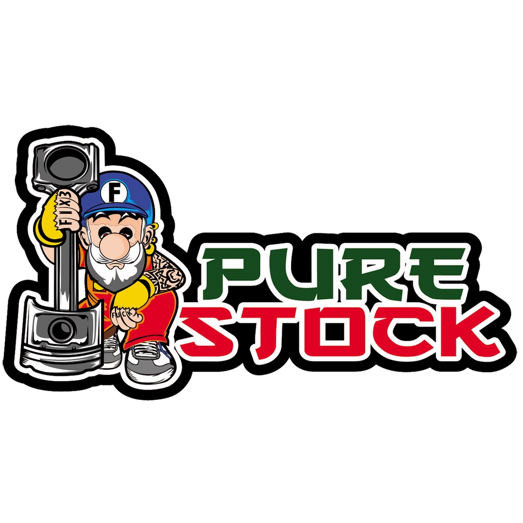 PURE STOCK GLOSSY STICKER - 4 INCH STICKER | Shopee Philippines