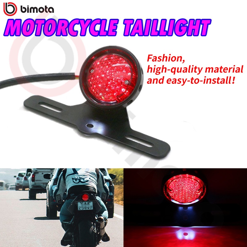 Bimota Motorcycle Led Tail Light Retro Stop Brake Lights Red Cafe Racer ...