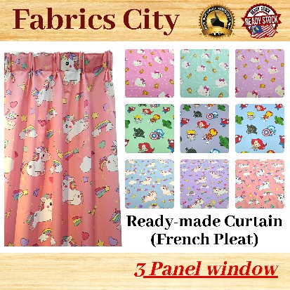 For 3 panel window Design : Hello Kitty / Avenger / Unicorn | Shopee ...