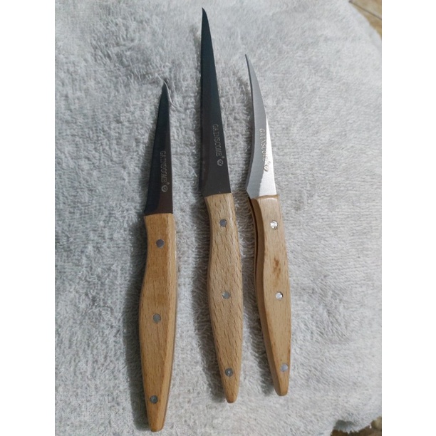 3pcs Set Kitchen Carving Knives Chef Sharp Well Fruit Carving Knife