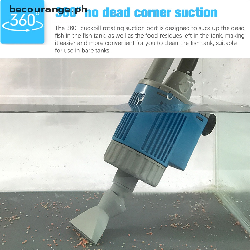 [becourange] Electric Water Changer Aquarium Fish Water Change Pump