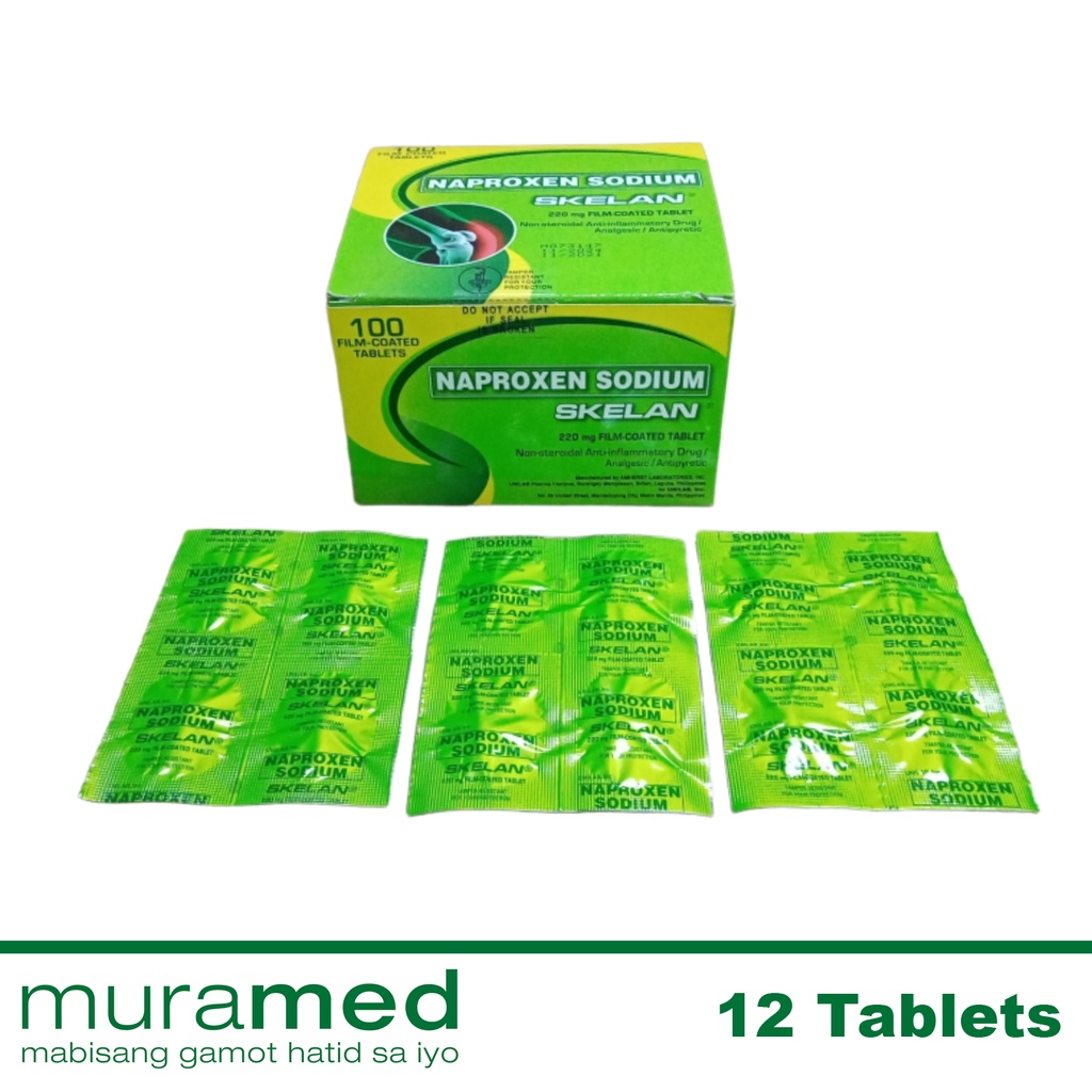 Skelan Naproxen Tablet 220 mg 12's Shopee Philippines