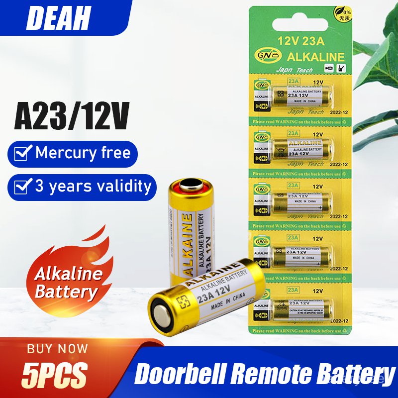 Batteria Alcalina Exell A23 12V - Compatibile 23A, MN21, GP23A, L1028, LRV08 - Foto 3