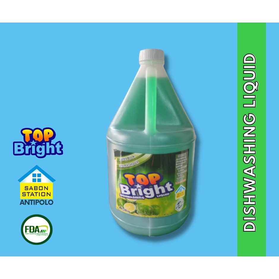 Top Bright Dishwashing Liquid (1 Gallon) Shopee Philippines