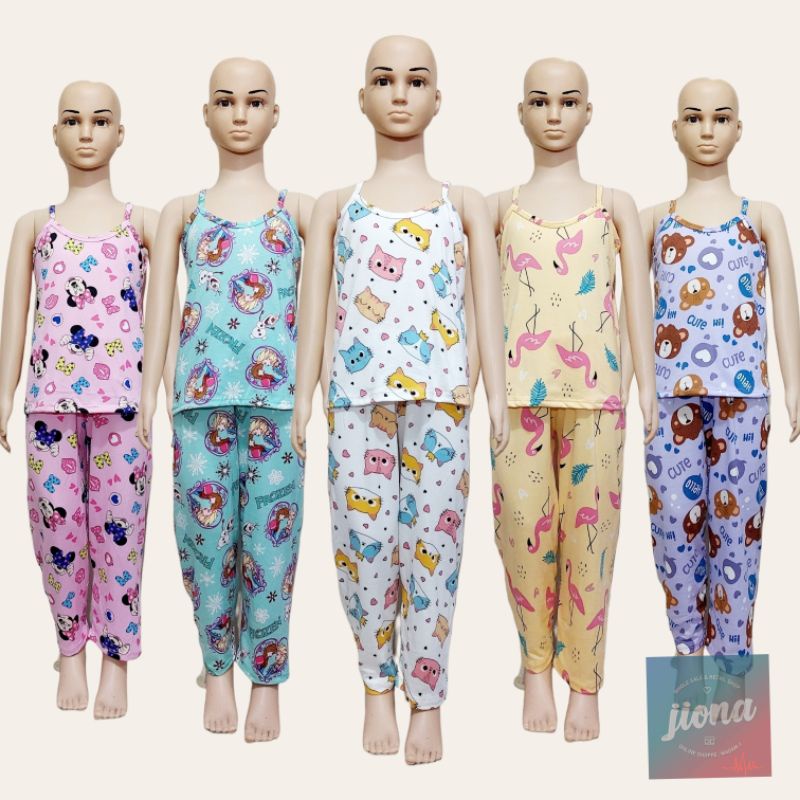 Jiona Rtw's Spaghetti Pajama (kids) Girls, Sando Terno Kids, Terno 