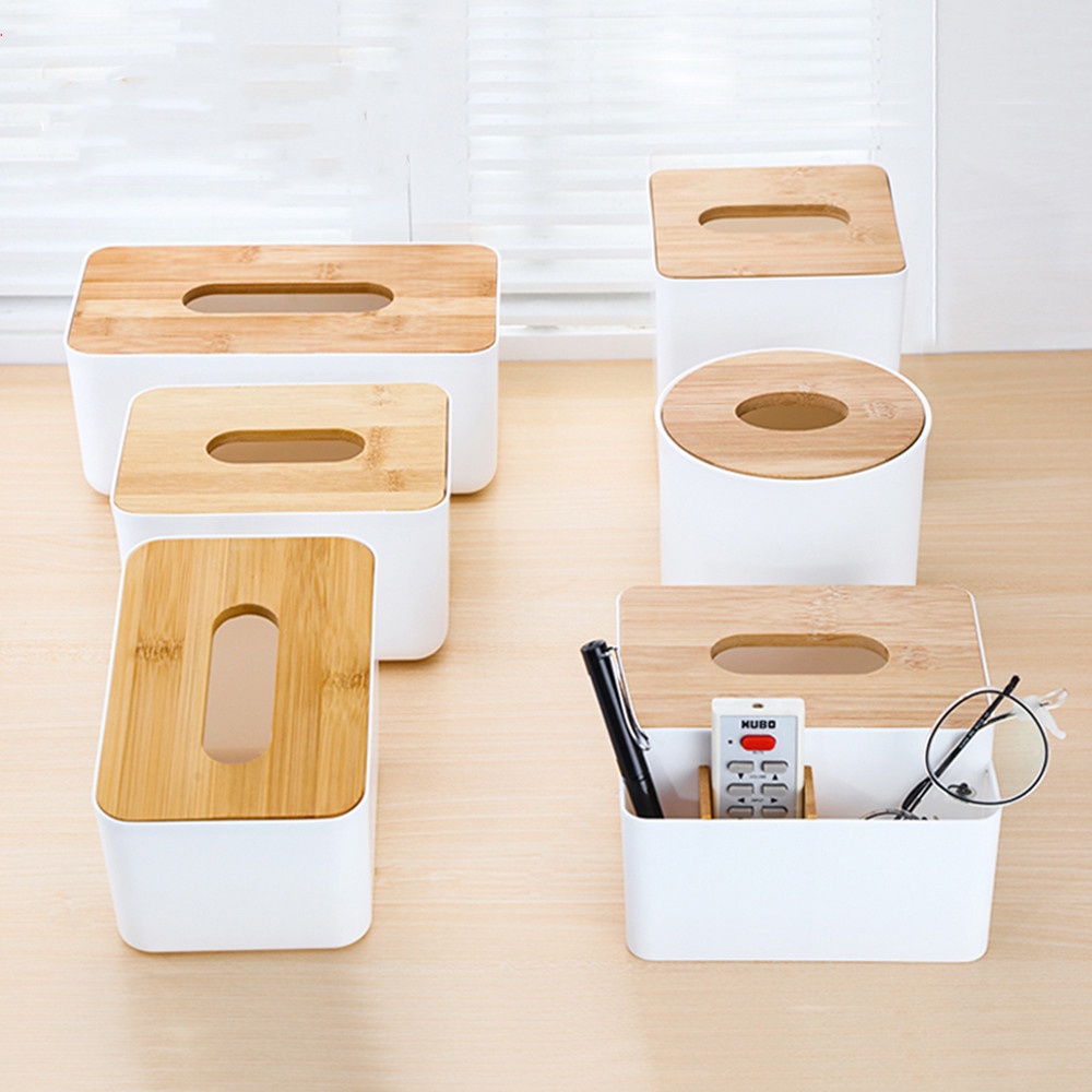 Minimalist Wooden Tissue Box Nordic Tissue Dispenser | Shopee Philippines