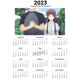 Unframed Printed 2023 Calendar Japanese Anime Fruits Basket Poster Canvas  Modern Oil Painting Art Home Wall Decal