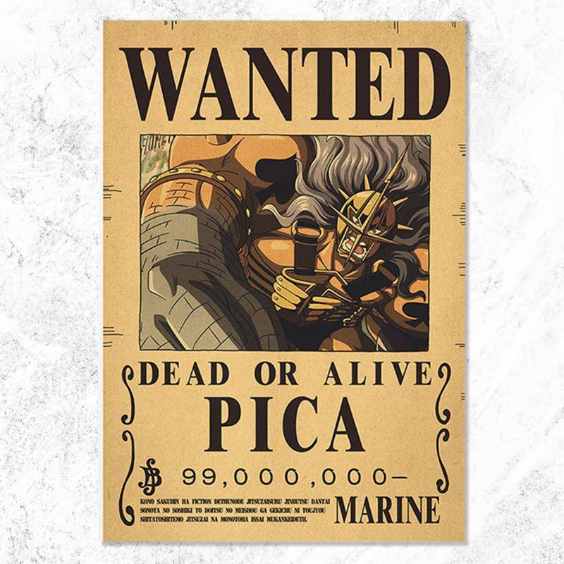 New Edition One Piece Poster PICA One Piece Wanted Posters 28.5x42cm(A3 Paper Size Shopee