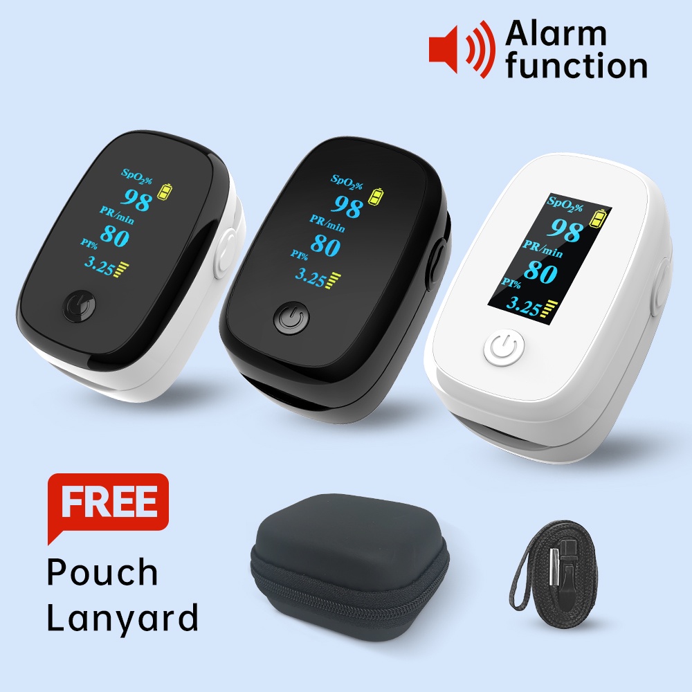 YOUWEMED Beep Sound Finger Clip Pulse Oximeter Blood Oxygen Monitor