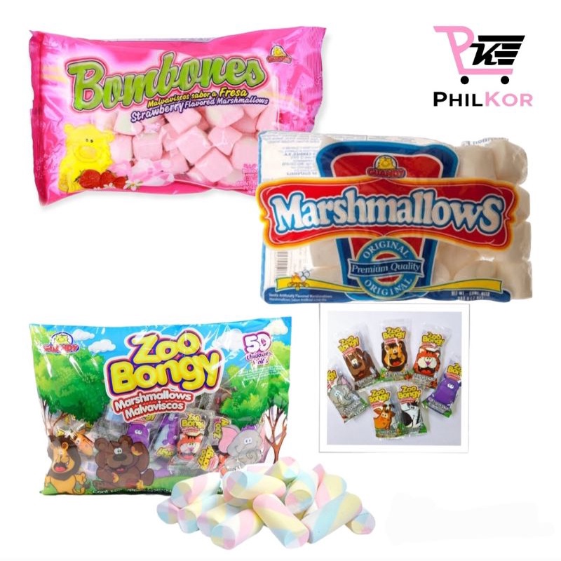 Guandy Zoo Bongy Marshmallows 50pcs per pack / Strawberry Heart Shape