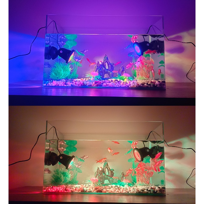1/2/4pcs Garden Underwater LED Lights Fountain Fish Tank Pool Spotlight ...