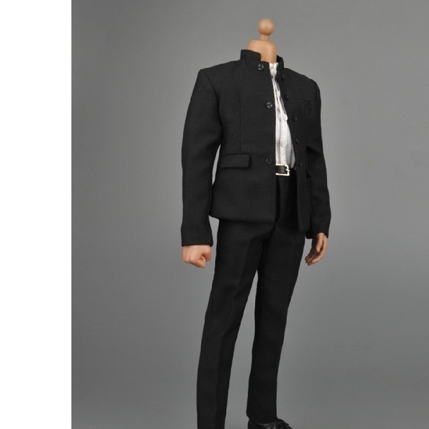 [Ready Stock] 1/6 Male ZYTOYS ZY16 Black Chinese Japanese Tunic Kung Fu