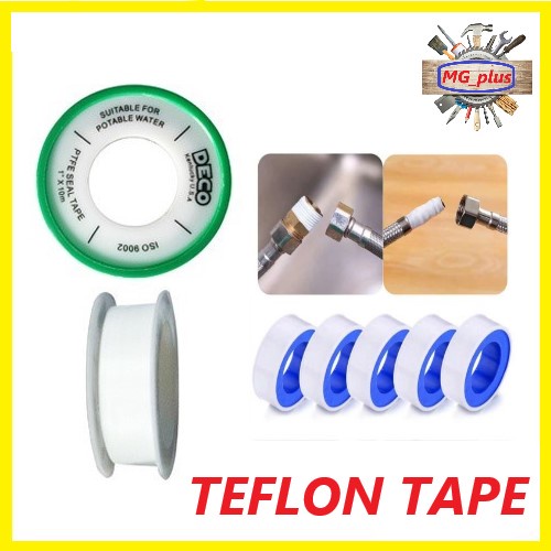 COD (5 to 10pcs) DECO teflon tape Pipe Thread Seal Tape Leak Water Both ...