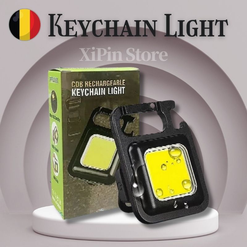 Multifunctional Usb Rechargeable Cob Work Lamp Mini Keychain Led Light For Outdoor Camping 6938