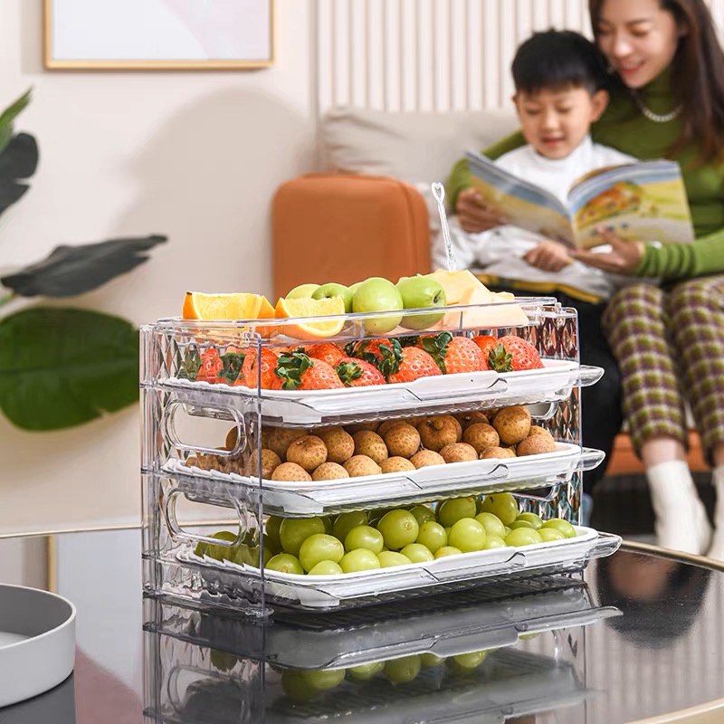 Foldable Hot Pot Side racks Dish Kitchen Supply Foldable 3 Layers ...