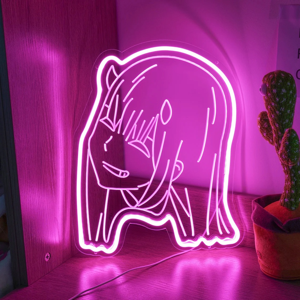 Zero Two Neon Sign Anime Decor,Anime Neon Sign,Led Neon Light, Decor ...