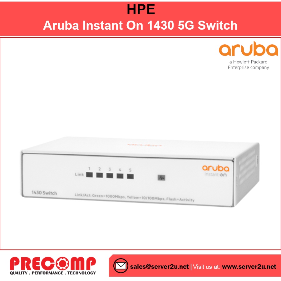 HPE Aruba Instant On 1430 5G Switch (R8R44A) | Shopee Philippines