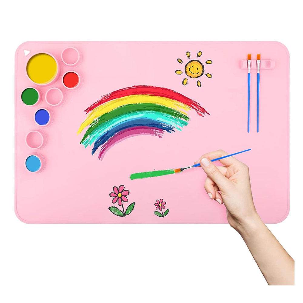  Silicone Art Mat for Kids, 24 x 16 Silicone Painting