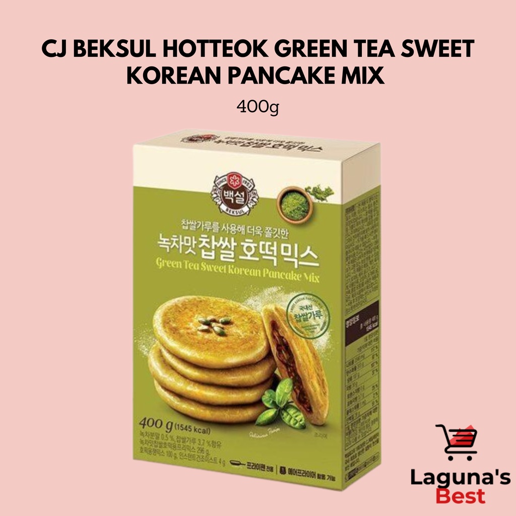 CJ Beksul Hotteok Green Tea Sweet Korean Pancake Mix 400g Shopee Philippines