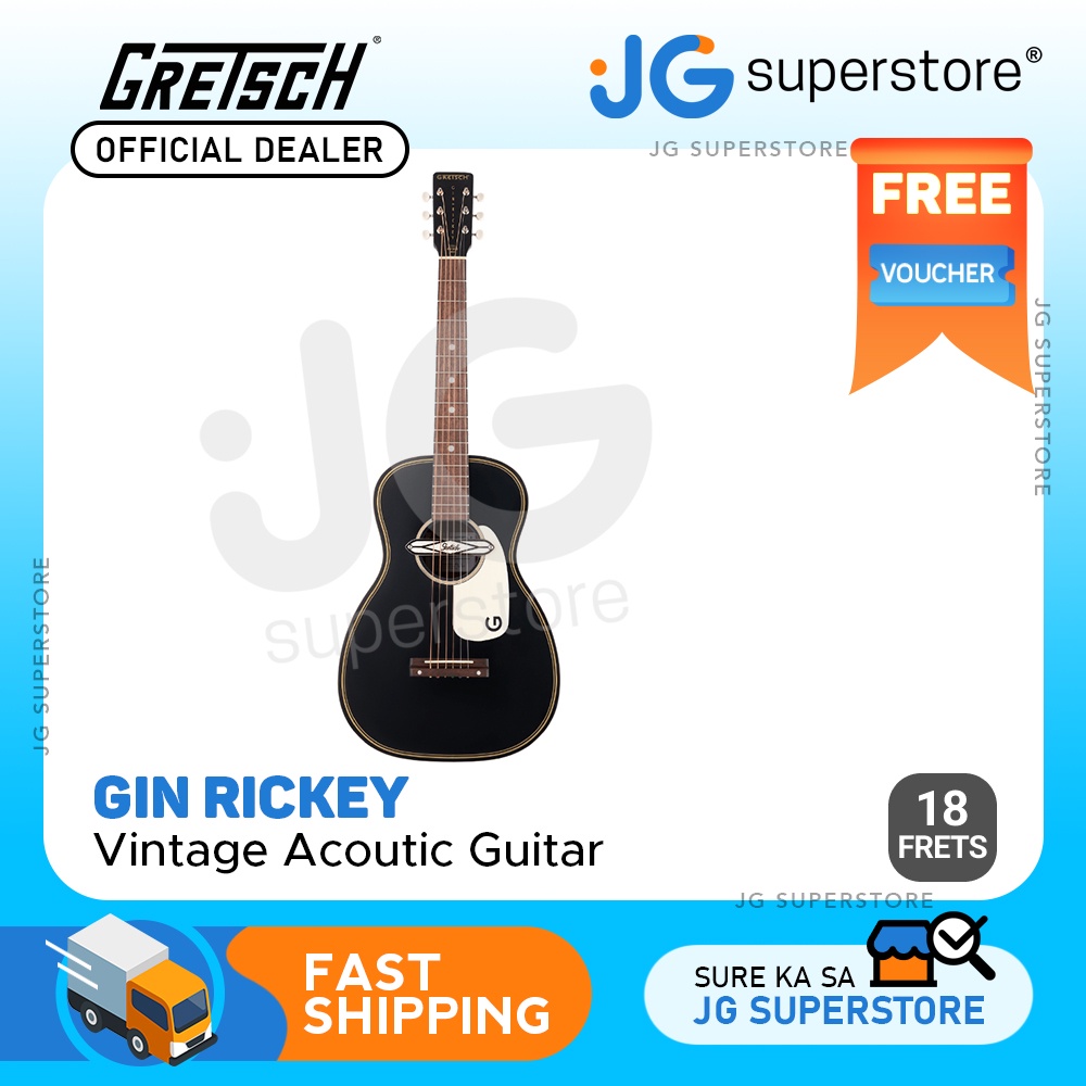 Gretsch Gin Rickey Vintage Acoustic Electric Guitar 18 Frets w