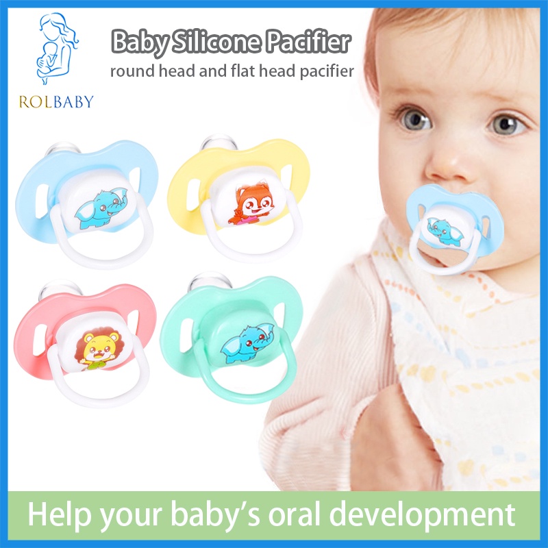 Rolbaby Baby Silicone pacifiers Infant Soother Orthodontic pacifier for ...