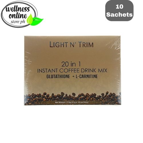 Light N Trim 20 in 1 Instant Coffee Drink Mix with LCarnitine