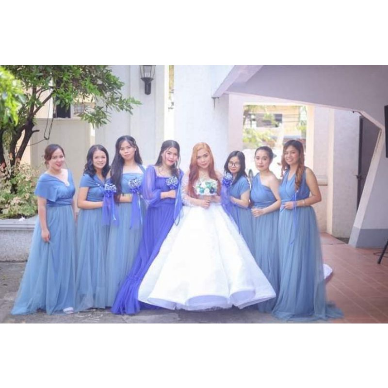 Dusty blue infinity dress sale