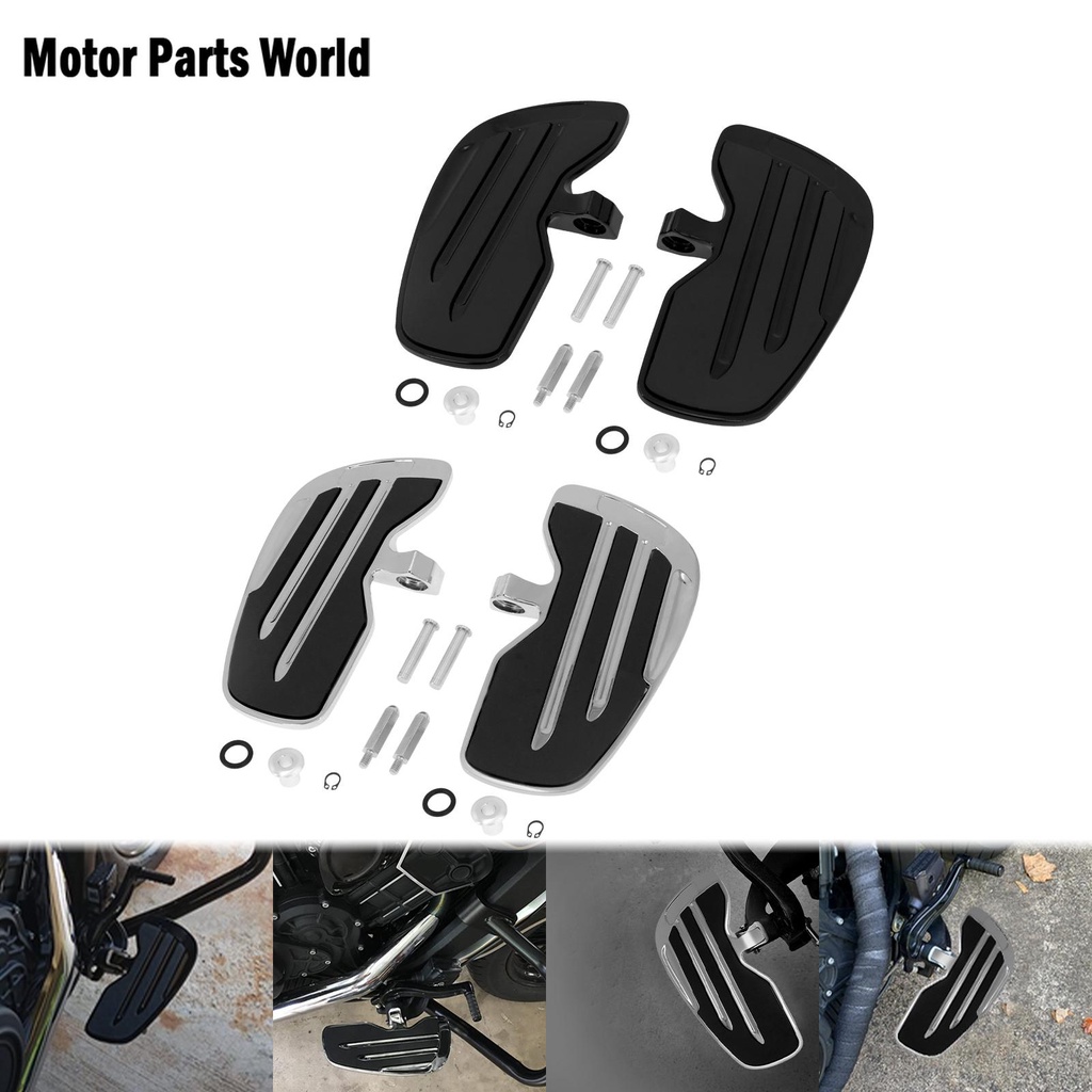 Motorcycle Front Rider Floorboards Foot Pegs Footboard Aluminum For