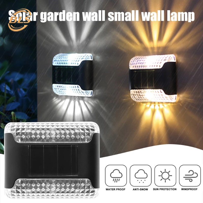 Creative Wall Mounted Up Down Glowing Solar Powered LED Fence Light ...