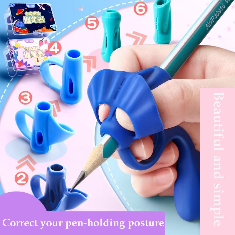 Pen Holder Corrector For Beginners Kindergarten Pupils To Correct Pencil Grip Posture Silicone