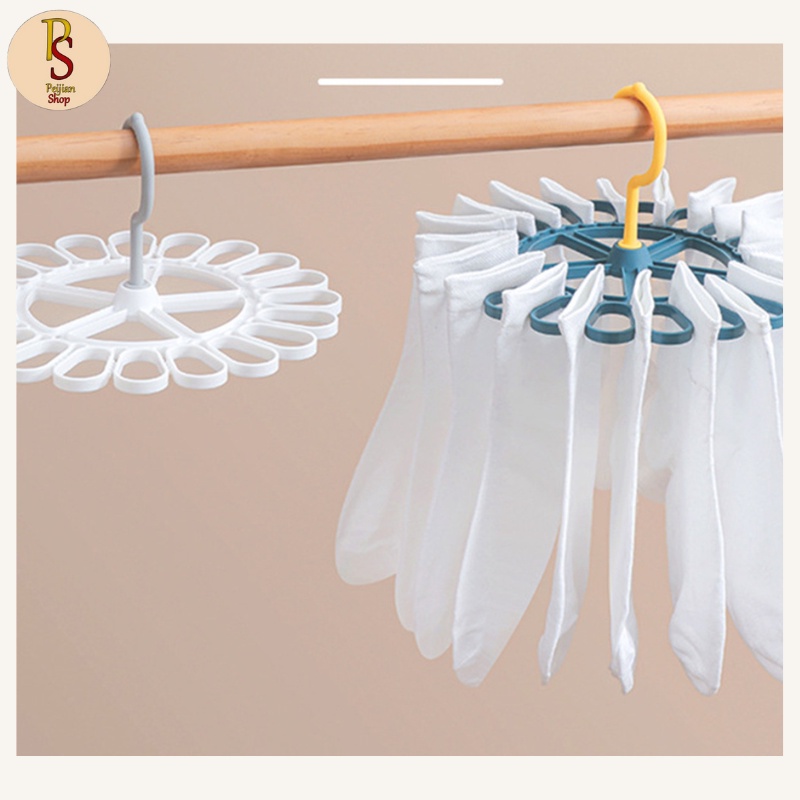 Round Clothespin Hanger Clip Drying Racks For Socks | Shopee Philippines