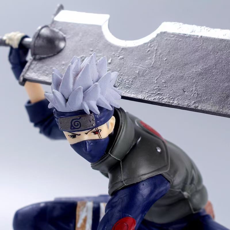Naruto Hatake Kakashi Action Figures Anime Zabuza Car Ornament Uchiha