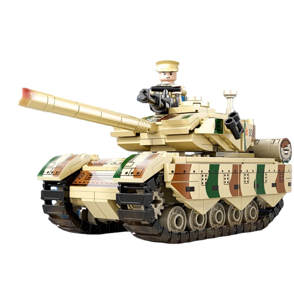 Mytopshop 547PCS MOC WW2 Type 96 Main Battle Tank Figure Model ...