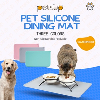 Silicone Dog Food Mat Slow Eating Pet Feeding Mat Placemat For Food And  Water Non-slip Foldable Waterproof Cat Feeder Mat