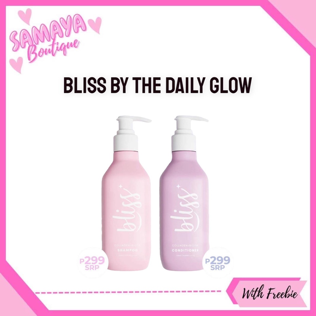 THE DAILY GLOW BLISS SHAMPOO AND CONDITIONER Shopee Philippines
