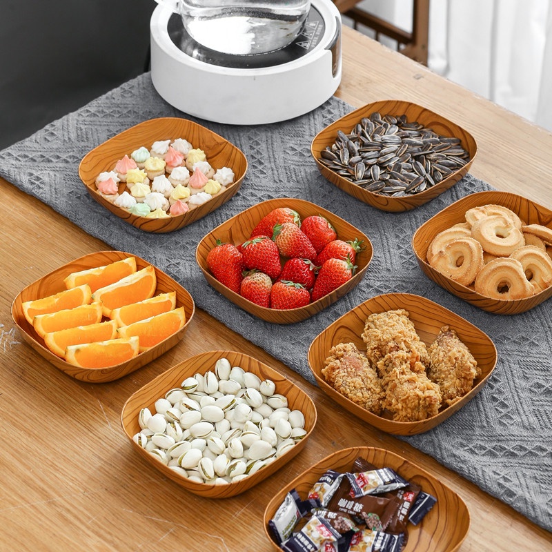 Square Dessert Plate Dish Small Salad Plate Appetizer Plates,  Lightweight Serving Plate