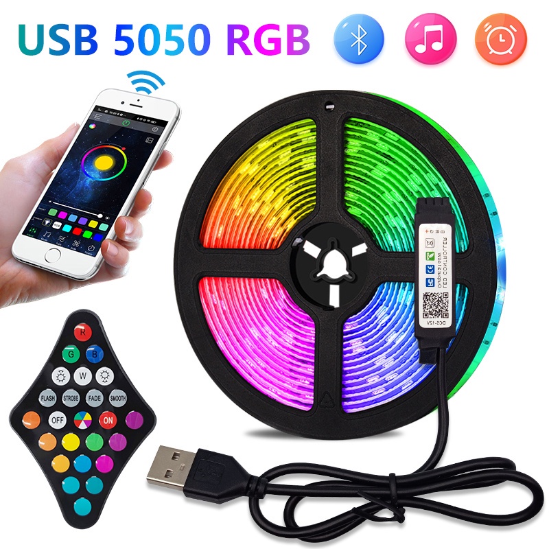 USB 1-5M 2835 RGB Flexible Ribbon For Led Clear 15M Wired Bluetooth ...