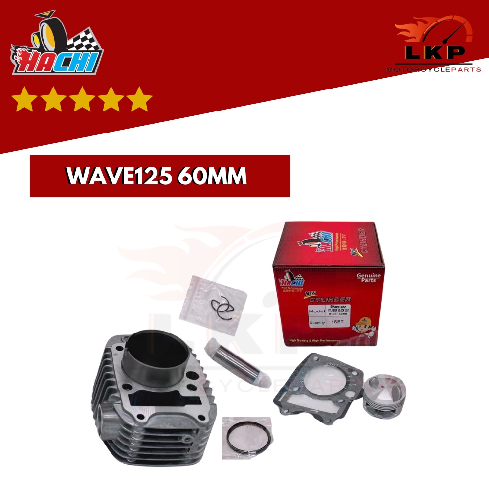 HACHI CYLINDER BLOCK SET XRM125/WAVE125 STD /54MM/57MM/60MM/62MM/65MM